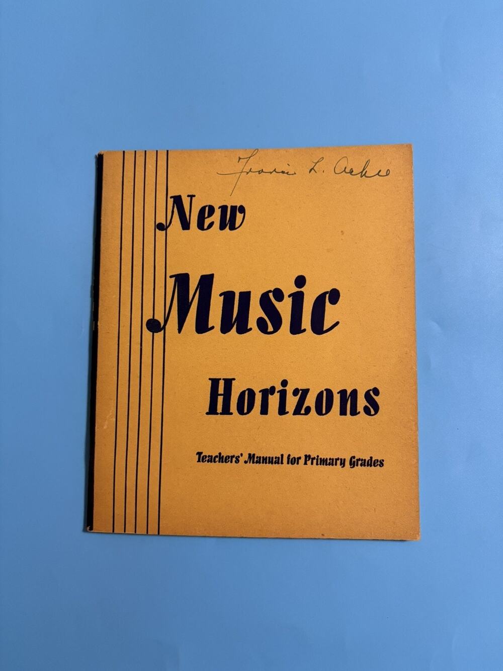 New Music Horizons Teachers' Manual for Primary Grades 1947